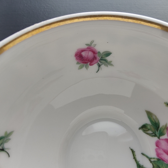 Vintage | Debutante China of Canada | Teacup and Saucer with Gold Trim 🌹🩷 - Picture 6 of 15